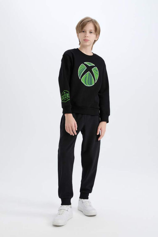 Толстовка с круглым вырезом для мальчиков Xbox - Defacto фото 2