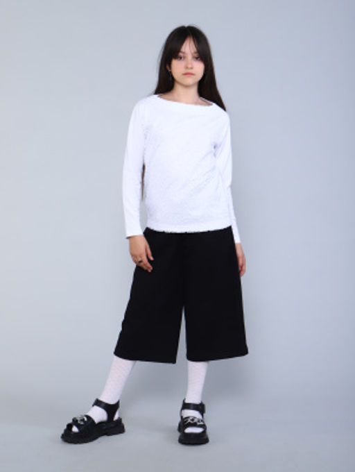 Лонгслив Брианна белый - Ладошки фото 9