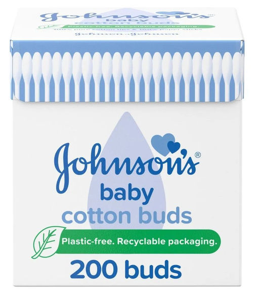 Ушные ватные палочки, 200 шт JOHNSONS'S BABY