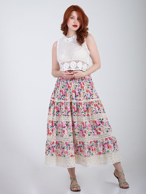 Юбка в стиле кантри больших размеров