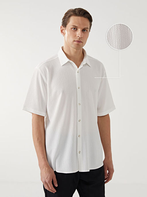 Regular Fit K?sa Kollu Erkek G?mlek