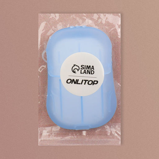 Цена за 6 шт. Мыло листовое, в пластинах, 18 ( 2) шт, в футляре, цвет голубой - Onlitop фото 9