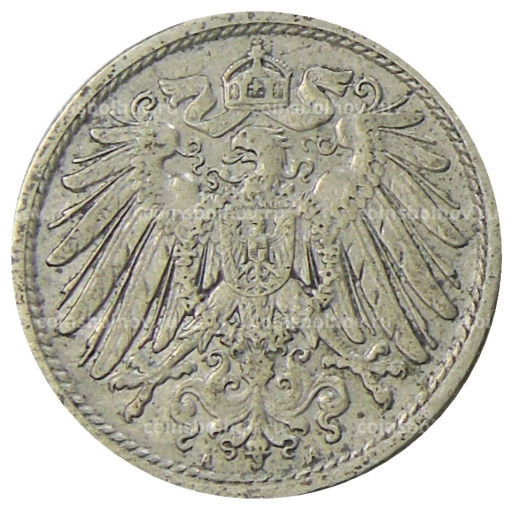 Монета 10 пфеннигов 1912 года А Германия