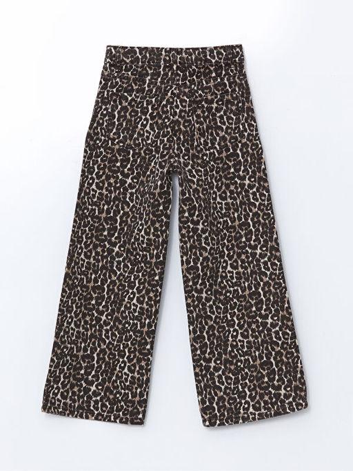 Beli Ayarlanabilir Lastikli Leopar Desenli K?z ?ocuk Pantolon - Waikiki фото 2
