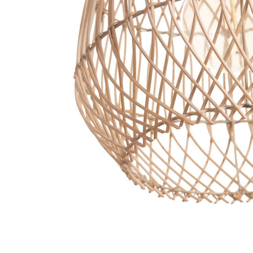 Светильник потолочный из ротанга «Арис», 1×120 Вт, Е27, 30×30×30 см