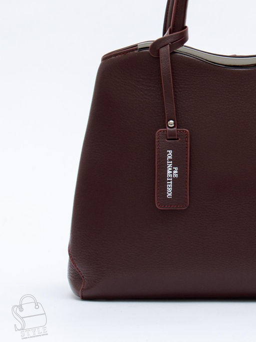 Сумка женская кожаная 9844Y d.purple Polina&Eiterou  в Новосибирске