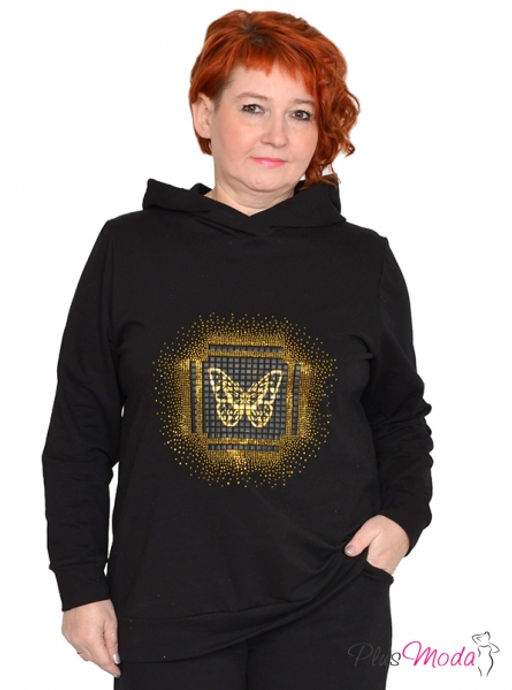 Толстовка Модель №1177 размеры 44-84 - Plusmoda фото 3