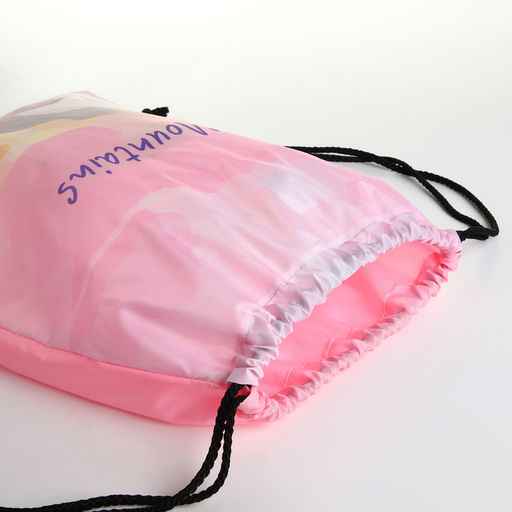Мешок для обуви Горы день, 32*0,5*40 см, отд на шнурке, розовый - Simaland фото 3