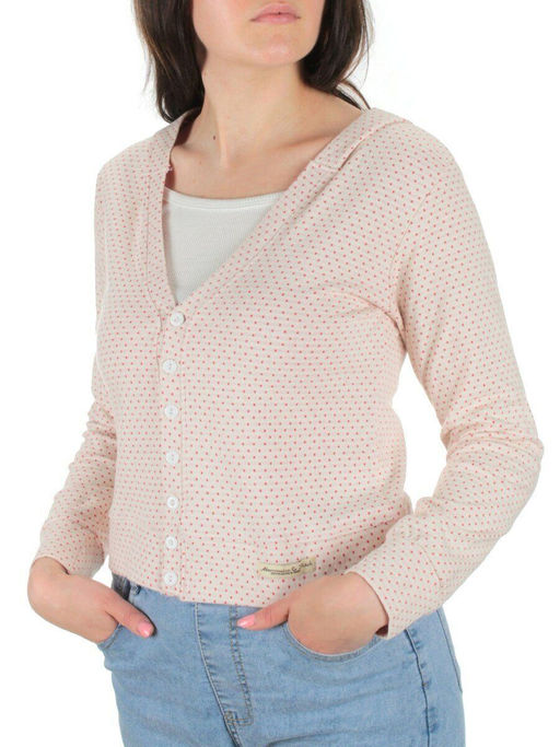 TA016 PINK Кардиган женский (100% хлопок)