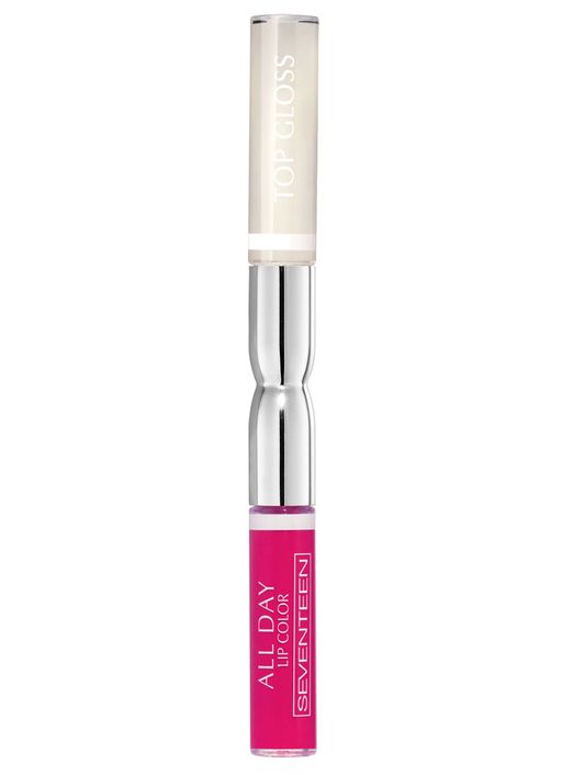 Seventeen Жидкая стойкая помада-блеск 58 ALL DAY LIP COLOR & TOP GLOSS цикламен