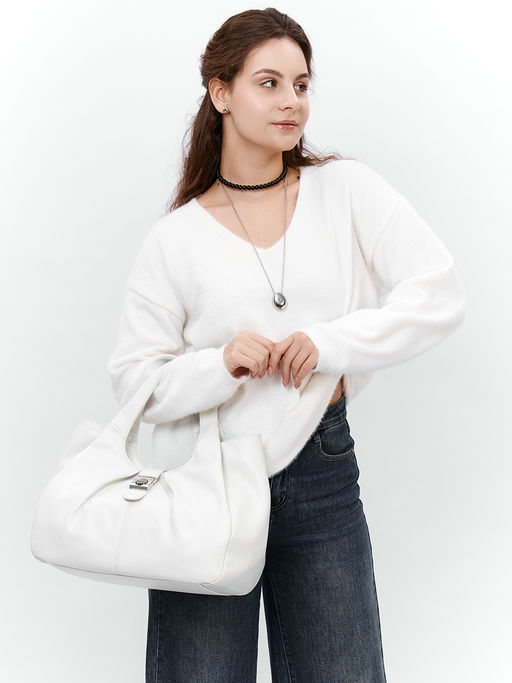 LACCOMA сумка TH1313-белый натуральная кожа полиэстер  фото 9