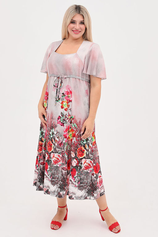 Платье Luxury Moda 1057 серый
