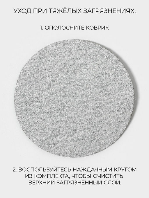 Коврик для ванной SAVANNA, диатомитовый, толщина 1 см, 39×60 см, серый