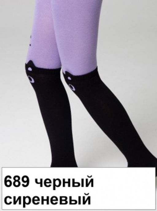Колготки дет. TIP-TOP 17С-60СП, р. 80-86 (24)! - 689 черный-сиреневый - Conte elegant фото 2