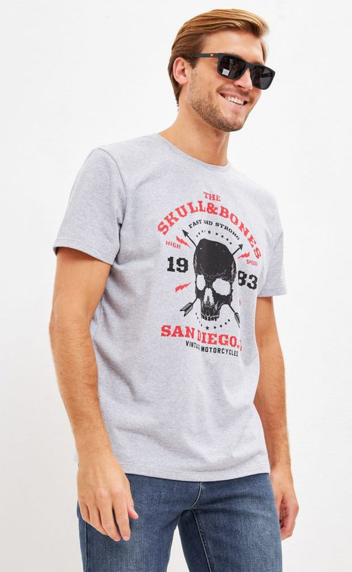 Футболка P211-06-255 grey melange - Primm фото 2