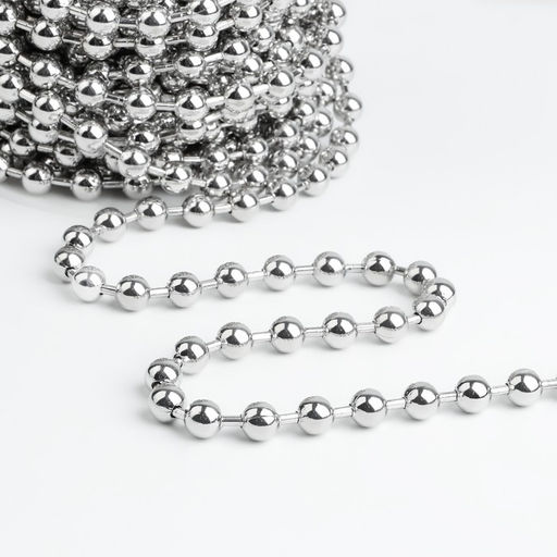 Цепочка для сумки, железная, d = 8 мм, 10 0,5 м, цвет серебряный - Арт узор фото 3