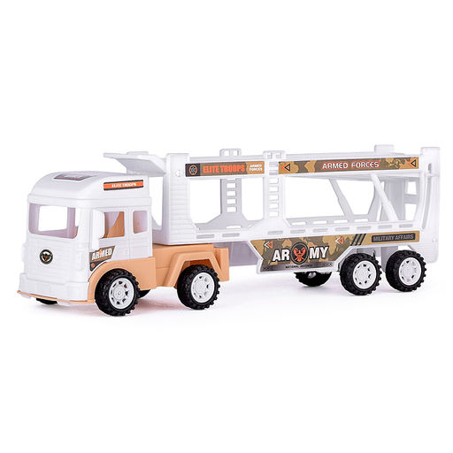 Автовоз, с военным транспортом, под колпаком