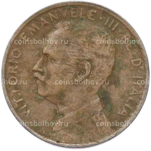 Монета 1 чентезимо 1916 года Италия