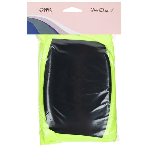 Наколенники для гимнастики и танцев Grace Dance, с уплотнителем, р. XXS, цвет чёрный/лайм  фото 10