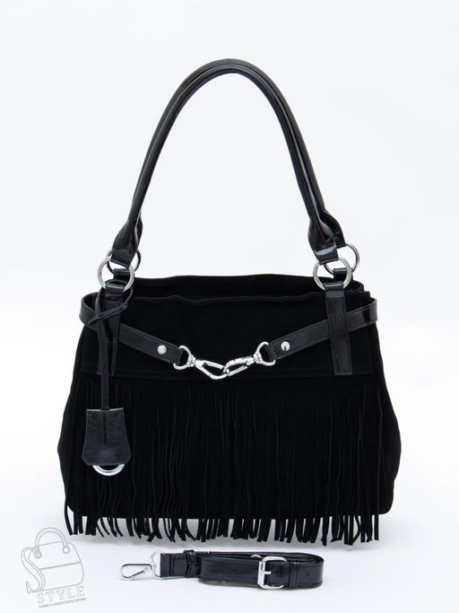 Сумка женская кожаная 98400MSS black Velina Fabbiano-Safenta