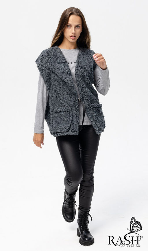 Жилет "Тедди" графит Цвет:как на фото