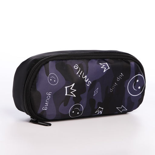 Набор 2 в 1, рюкзак, пенал Hip-Hop, 42х28х13 см, цвет черный - NAZAMOK KIDS фото 7