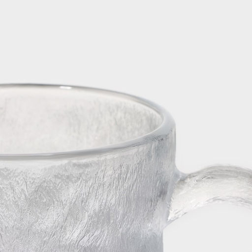 Кружка Доляна «Айс», 320 мл, стекло, прозрачная