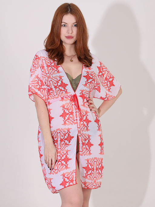 Туника пляжная с поясом