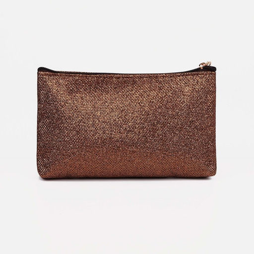 Набор косметичек 3 в 1 на молнии, цвет коричневый