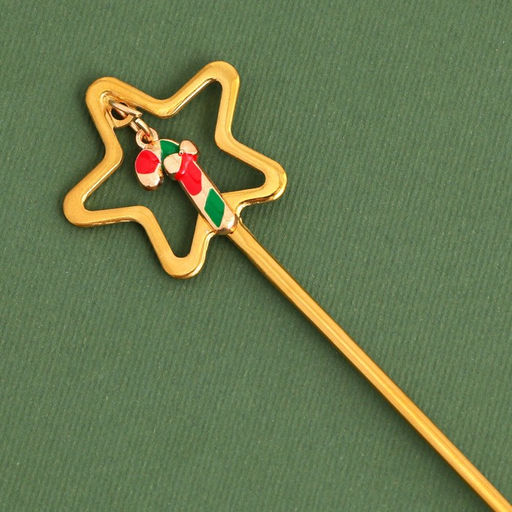 Ложка чайная новогодняя Счастья в дом, h=15.5 см