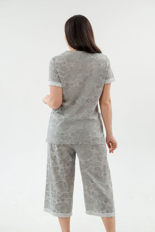 Пижама женская из кулирки Ворожея серый - Амадэль фото 12