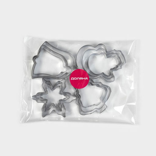 Набор форм для вырезания печенья Доляна Рождество, 12 шт.