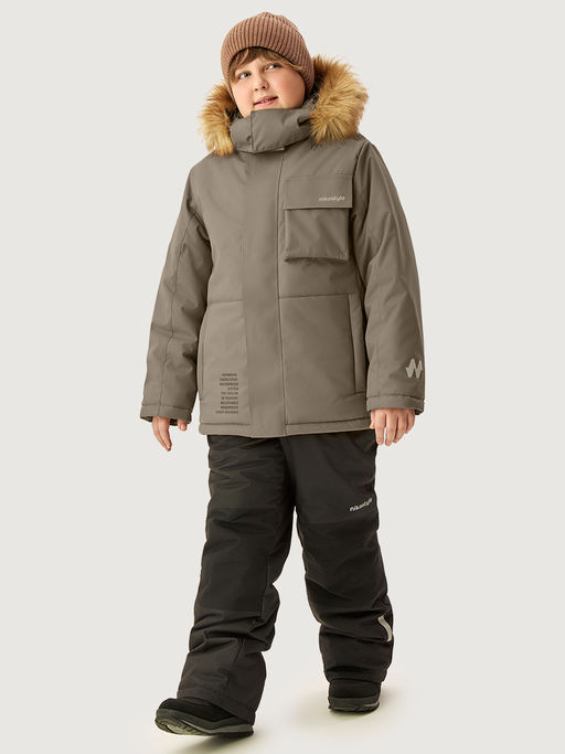 Костюм п7з10526 серый песок/черный