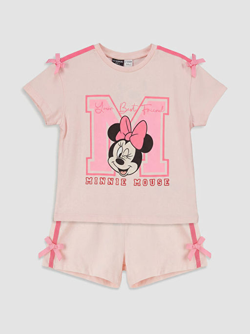 Комплект футболка и шорты для девочек Без бренда с принтом Minnie Mouse