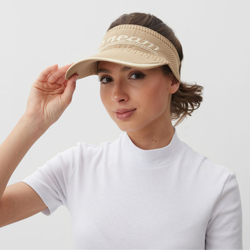 Козырёк от солнца MINAKU, бежевый, размер 54-56, трикотаж