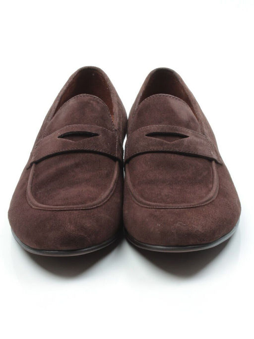 02-1912-57-72 BROWN Полуботинки мужские (натуральная замша) - Фабричный китай фото 5