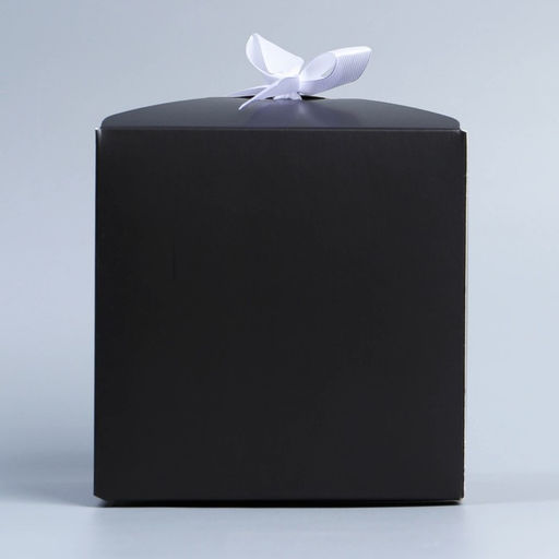 Цена за 2 шт. Коробка подарочная складная, упаковка, «Чёрный», 12×12×12 см