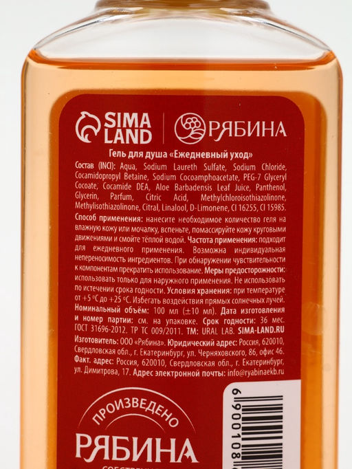 Подарочный набор новогодний: гель для душа 2 шт х 100 мл, мочалка для тела, аромат мандарин и тыква, URAL LAB