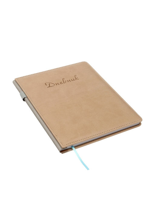 Дневник школьный 1-11 класс, лассе, обложка искуственная кожа коричневая, резинка для ручки   109690