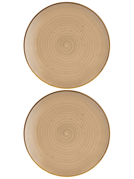Набор тарелок десертных 2 пр. 20*20*2,5 см Кантри Крафт, бежевый - Elan gallery фото 4
