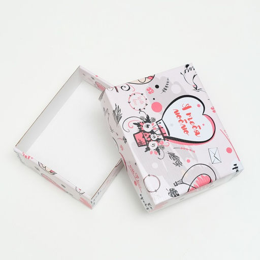 Цена за 5 шт. Коробка подарочная крышка-дно Я тебя люблю, без окна, 18 х 15 х 5 см - UPAK LAND фото 3