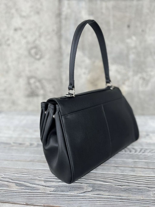 Женская кожаная сумка-портфель 8399-2 Черный - Sergio valentini фото 3