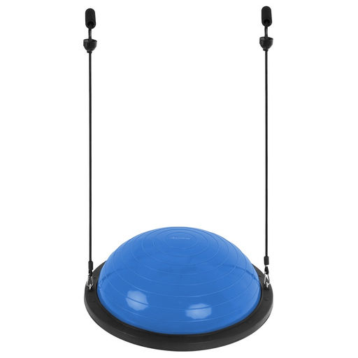 Полусфера BOSU гимнастическая ONLYTOP, 58×25 см, с насосом, синяя