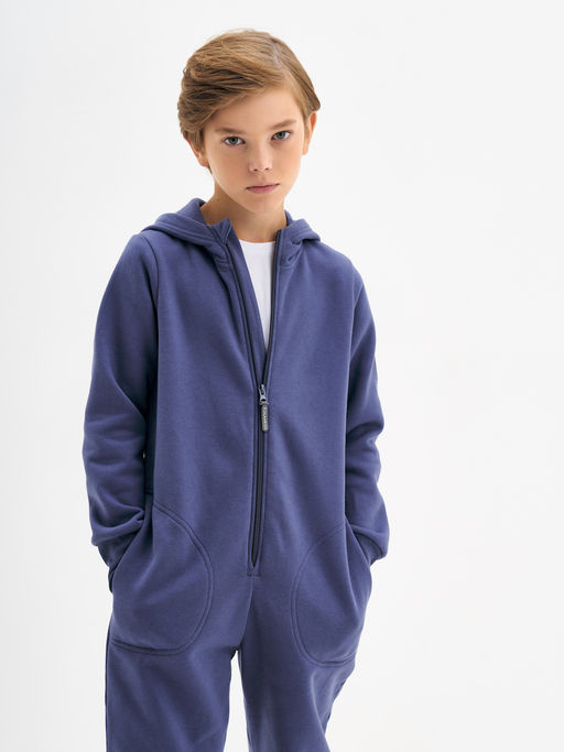 Серо-синий комбинезон для мальчика