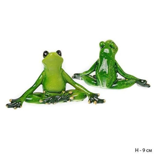 Цена за 2 шт. Фигурка Лягушка йога 9 см / YX9076 /уп 2/48/ - Галеонтрейд фото 2