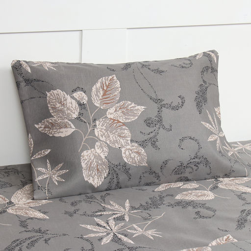 Постельное бельё 1,5сп Экономь и Я Leaf fall, 143х215см, 145х214см, 50х70см-1шт, микрофибра, 60г/м2  фото 2