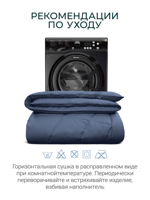 Одеяло Cloud Cool Captains Blue 175х200см всесезонное 200г/м2 ЕС-8033 - Espera фото 8
