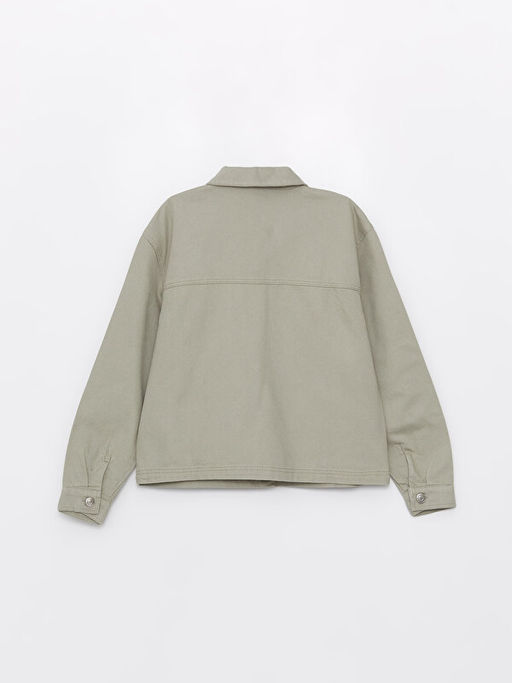 Basic Uzun Kollu K?z ?ocuk G?mlek Ceket - Waikiki фото 2