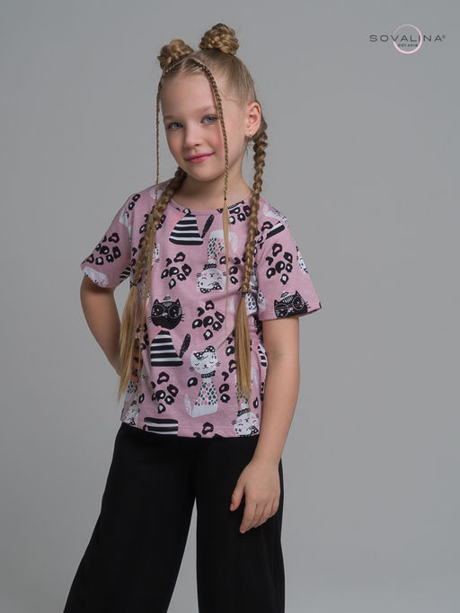 Костюм Лето коты лео-черный - Sovalina фото 11