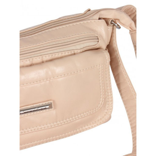 Сумка женская искусственная кожа Guecca-104, 3 отд, плечевой ремень, св, бежевый SALE 264069 - Adelia фото 4